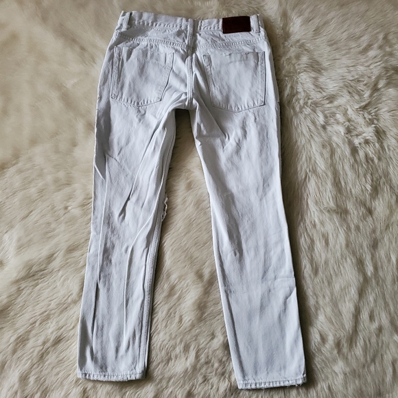 Free People One Teaspoon Lola Awesome Baggies Jeans White Distressed Size 28 - Picture 5 of 15